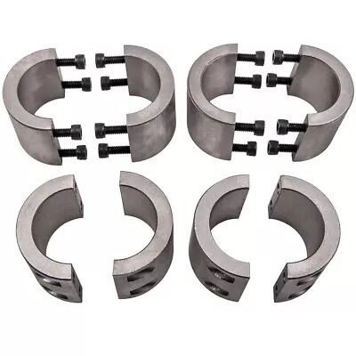 4pc Steel Tube Clamps Bolt On 1.75  1 3/4  Roll Cage Mounts Lightbar Tire Mount • $51.29