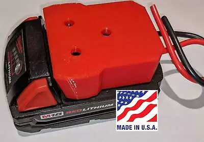 Milwaukee M18 Battery Adapter Holder Dock With Wires For Power Wheels Upgrade • $13.50
