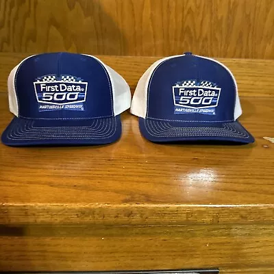 Lot Of 2 New - First Data 500 Martinsville Speedway Hats • $0.99