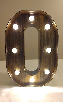 Letter O Or Number 0 Lighted LED Marquee Letter Illuminated Home Or Office Decor • $11.29