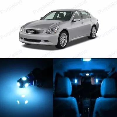 11 X Ice Blue LED Interior Light Package For 2007 - 2008 Infiniti G35 + PRY TOOL • $12.99