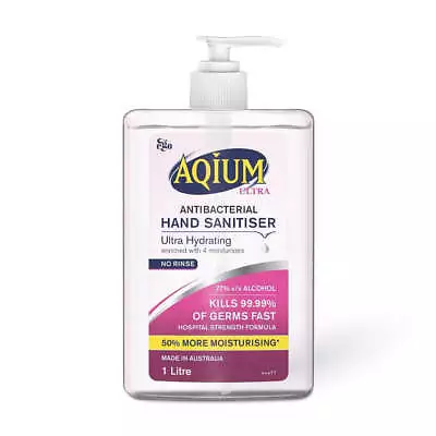 Aqium Ultra Hand Sanitiser Gel - 1L • $27.90