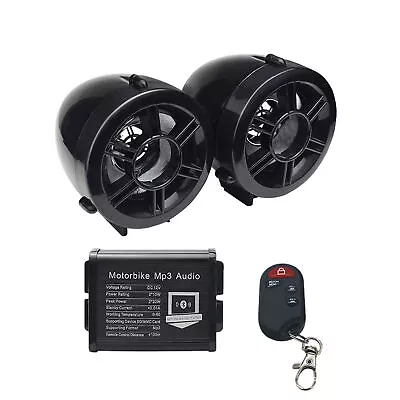 Motorcycle Bluetooth Speakers & Anti Theft Alarm Remote Waterproof 2.5  Speaker • $30