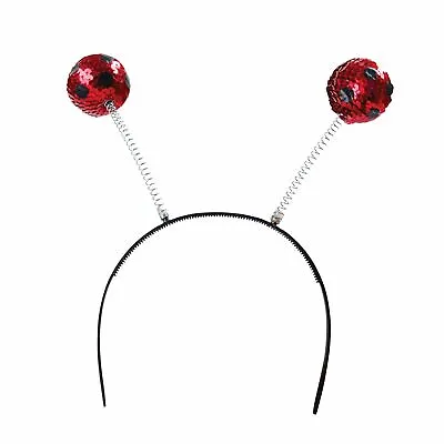 Sequin LadyBird Bug Insect Headband Boppers Book Day Fancy Dress Costume • £7.01