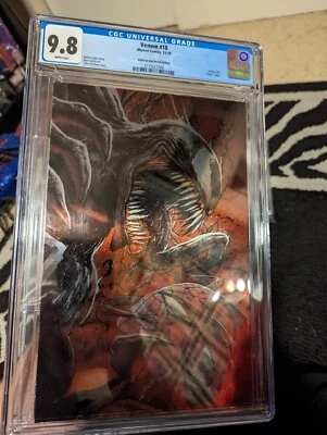 VENOM #18 (2019) Signed By TYLER KIRKHAM - Virgin Variant Cover B CGC 9.8 • £190.36