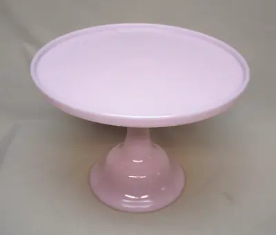 Mosser Glass 12  Crown Tuscan Pink Glass Cake Stand • $120