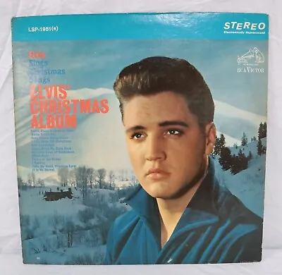 Elvis Christmas Album Vinyl LSP-1951(e) RCA Electronic Stereo LP Music Record • $16.99