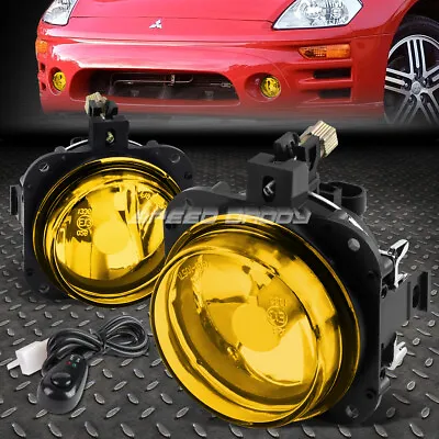 For 02-05 Mitsubishi Eclipse 04-08 Galant Amber Lens Fog Light Lamps W/switch • $47.88