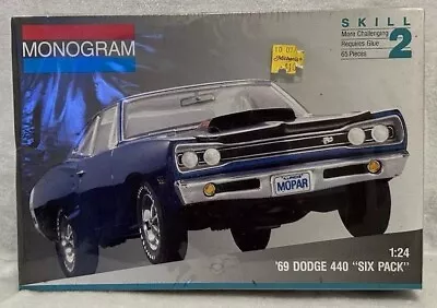 1:24 Scale Monogram Model Car Kit 1969 Dodge 440 Six-pack Superbee Mopar Sealed • $22.50