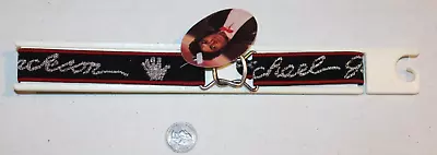 NEW VTG 1984 Lee Michael Jackson Belt Black & Metallic Silver Thread NWT NOS MIP • $24.99