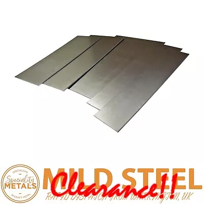 £68.14 • Buy Clearance Mild Steel Sheet Metal Plate Flat 0.5mm - 6mm Top Quality UK Made