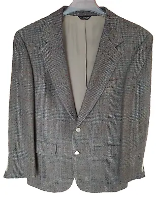 VTG Peterborough Row Bloomingdales 2-button Wool Tweed Plaid Sport Coat Size 44 • $28