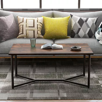 Modern Rectangle Coffee Table Side Lounge Tea Storage Living Room Furnitures • £79.99