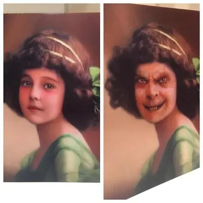 Victorian Style Cousin 'Agatha' 6.5  X 8.5  Hologram Picture-Halloween! • £9.99