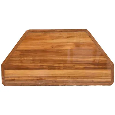 Marquis Boat Table Top 7226078 | 61 1/2 X 31 Inch Glossy Brown Wood • $807.59