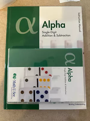 Math-U-See Alpha Instruction Manual And DVD • $24.95