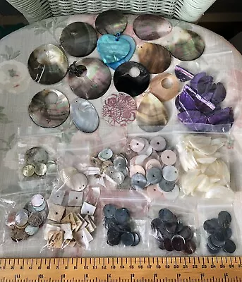 400g Shell Discs & Beads Bundle Jewellery Crafts Necklaces & Bracelets Abalone ? • £12.99