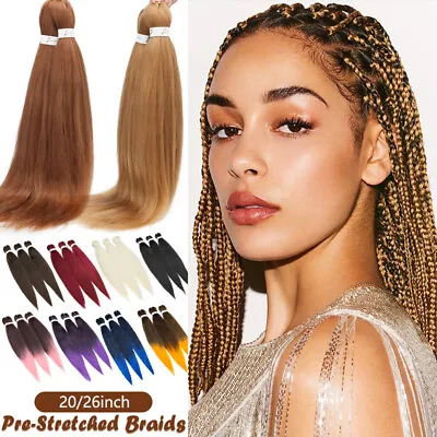 Pre-Stretched EZ Braid Hair Extension For Braiding Thick Jumbo Ombre Yaki Braid • £9.80