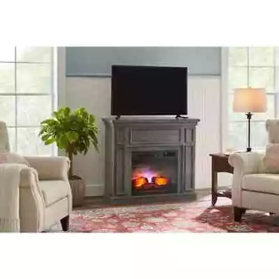 Stylewell Convertible Media Console Electric Fireplace 43  In Weathered Gray • $426.03