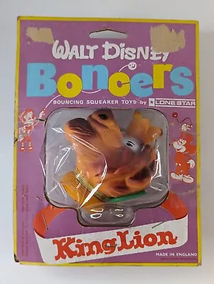 Walt Disney Boncers Lone Star King Lion Vintage Bouncing Squeaker Toy • £29.99