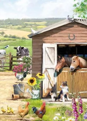 Birthday Card - Farmyard Stables Horse - Country Cards NEW • £3.19