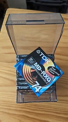 10x TDK MD-RXG 74min Mini Discs + Storage Box • £35