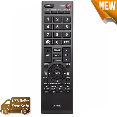 New For Toshiba Smart LED LCD HD TV Remote Control 32C110U 32DT1 40E200U 32E200 • $5.85