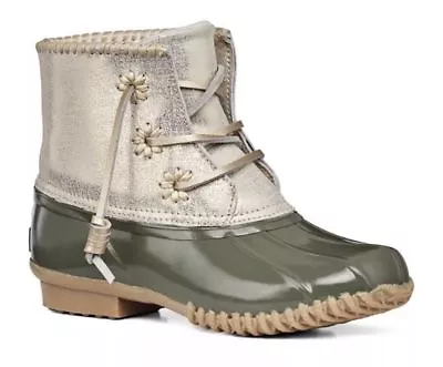 $49.95 • Buy Jack Rogers Chloe Olive Green Rain Womens Duck Rubber Boots