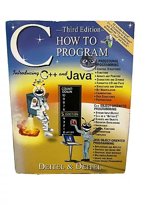 C How To Program: Third Edition. Introducing C++ And Java 3rd Ed. • $16.25