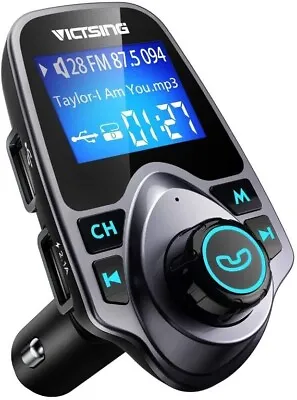 Victsing Wireless Car Radio Adapter FM Transmitter Bluetooth 5.0 • $12.42