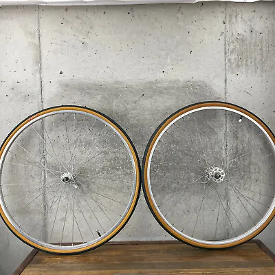 Vintage Weinmann 27  Wheel Set 27 X  1 1/4 In Alloy Rim Shimano Sunshine 36 126 • $69.99