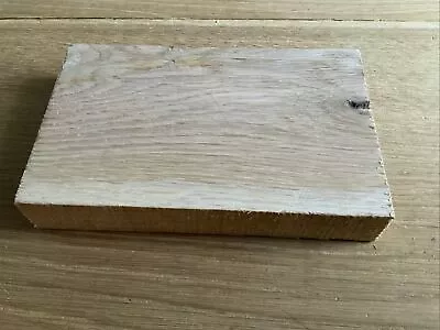 OAK Hardwood Planed Timber Offcut 20.5 X 12.5 X 3.3cm - Wood DIY Crafts 660 • £10.50