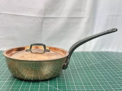 Matfer Bourgeat Copper Flared Saute Pan With Lid 7 7/8 (2) • $425