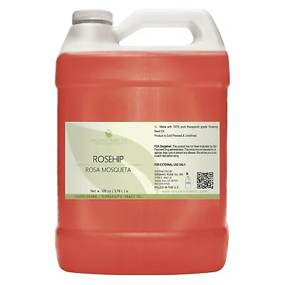 1 Gallon Pure Rosehip Oil Unrefined Rose Hip Oil Organic For Skin Hair Massage • $95.99