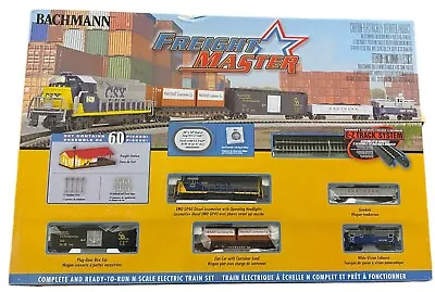 N Scale Bachmann 24022 CSX Freightmaster Train Set W/E-Z Track • $236