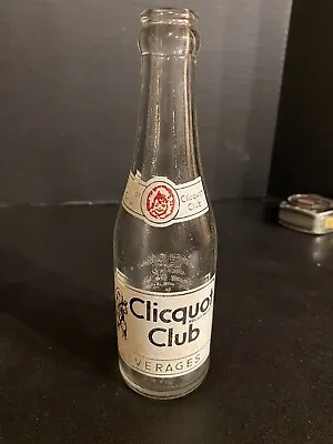 Clicquot Club Soda Bottle Ottumwa Iowa Vintage Advertising Soda Pop Bottle • $13.99