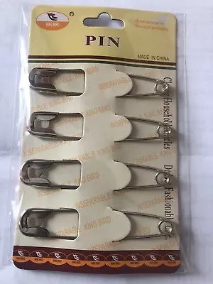 4pc Extra Large Safety PinsGiant Strong Safety Pin Metal Heavy Duty Blanket  • £4.99