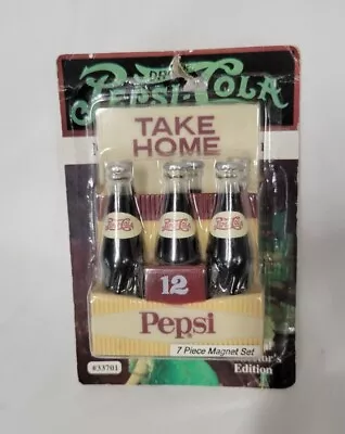 7 Piece Pepsi Cola Bottle Fridge Magnets Vintage 1996 Collector's Edition #33701 • $21.90