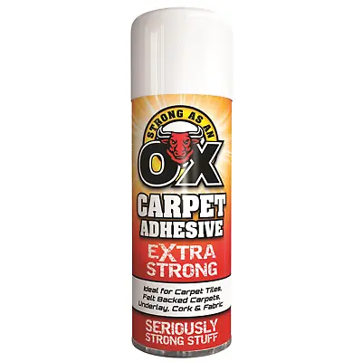 SAAO Carpet Adhesive 500ml Glue Spray Paper Foam Card Tile Craft Fabric 500ml • £7.69