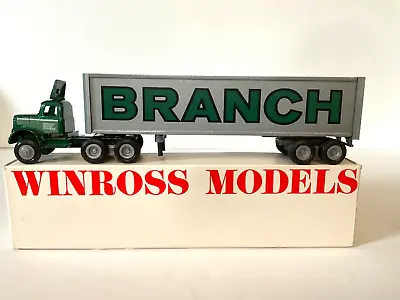 Branch Motor Freight W 9000 Cab 1982 Winross 1/64th Scale Diecast Truck • $59.95