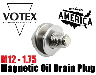 Stainless Steel Engine Oil Drain Plug NEODYMIUM Magnet(M12 X 1.75) Chevrolet • $24.99