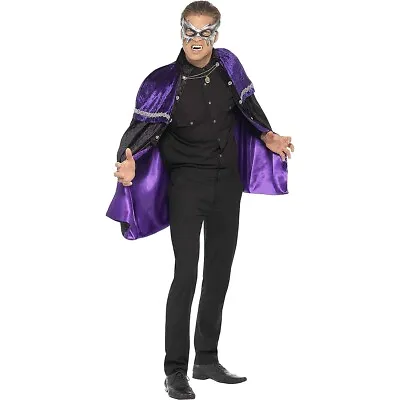 Phantom Masquerade Vampire Cape Costume Adult Halloween • $14.93