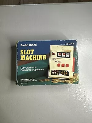 Radio Shack Handheld Slot Machine Game Vintage 60-2352 New In Box • $9.99