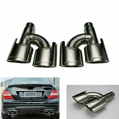 Exhaust Muffler End Tips AMG For C250 C300 C350 Mercedes W204 W211 C-Class SS304 • $219.99