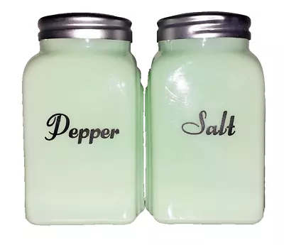 Jadeite Mckee Salt And Pepper Shakers Set Of 2 • $124