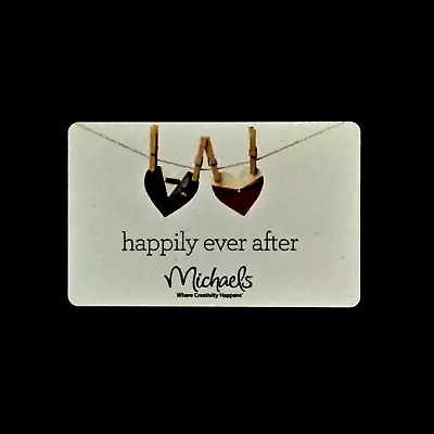 Michaels Happily Ever After 2014 NEW COLLECTIBLE GIFT CARD $0 #6006 • $3