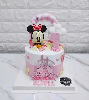 1pc Minnie Mouse Cartoon Character Birthday Cake Topper • £5.29