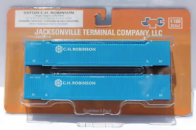 Jacksonville Terminal N Scale CH Robinson RBTU 53' Container 2-Pack 537109 • $33.99