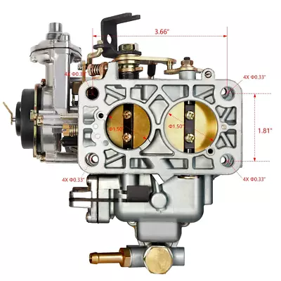 For 32/36 Dfev Progressive 2 BBl Carburetor E/choke For Weber Vw Bug Fiat Ford • $113.80