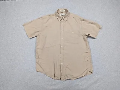 Orvis Shirt Mens Large Beige Hemp Tencel Button Up Outdoors Hiking Camping • $20